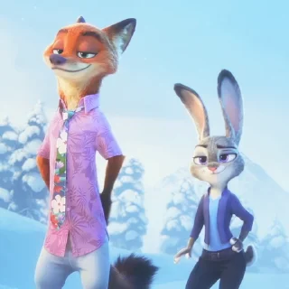 🤝 Стикер «Видео набор стикеров по мульту «Zootopia 2 Зверополис 2»» для Telegram