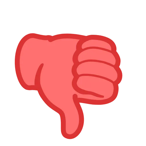 👎 Эмодзи «Reactions #emoji #color #rainbow» для Telegram