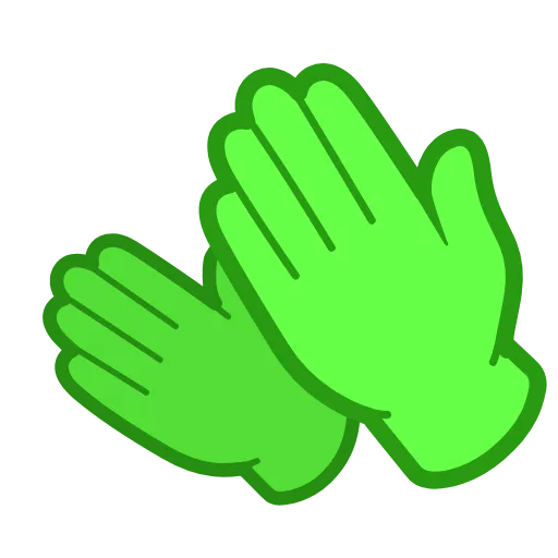 👏 Эмодзи «Reactions #emoji #color #rainbow» для Telegram