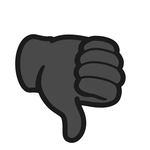 👎 Эмодзи «Reactions #emoji #color #rainbow» для Telegram