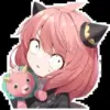 😳 Эмодзи «Anya Forger #anime #girl #cute» для Telegram