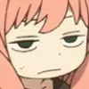 😑 Эмодзи «Anya Forger #anime #girl #cute» для Telegram