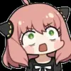 😳 Эмодзи «Anya Forger #anime #girl #cute» для Telegram
