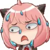 😳 Эмодзи «Anya Forger #anime #girl #cute» для Telegram