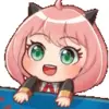 🙂 Эмодзи «Anya Forger #anime #girl #cute» для Telegram