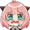 😭 Эмодзи «Anya Forger #anime #girl #cute» для Telegram