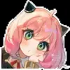 🙂 Эмодзи «Anya Forger #anime #girl #cute» для Telegram