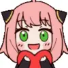 🙂 Эмодзи «Anya Forger #anime #girl #cute» для Telegram