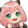 🕺 Эмодзи «Anya Forger #anime #girl #cute» для Telegram