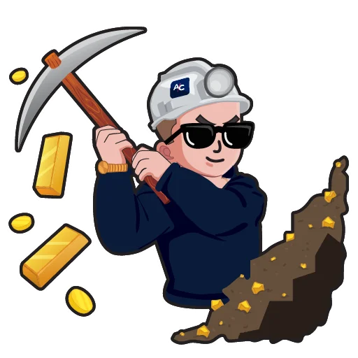 🥇 Стикер «AC» для Telegram