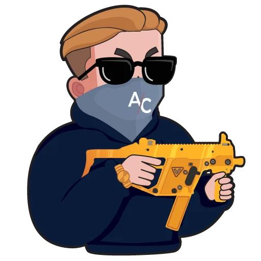 😎 Стикер «AC» для Telegram