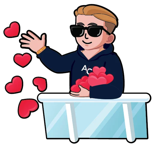 ❤️ Стикер «AC» для Telegram