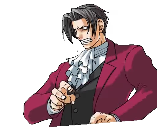 😨 Стикер «Ace Attorney» для Telegram