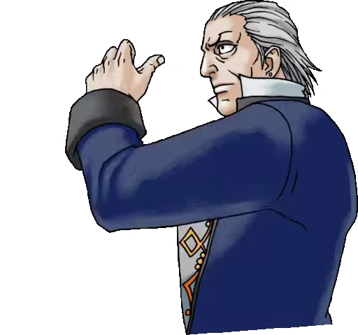 👆 Стикер «Ace Attorney» для Telegram