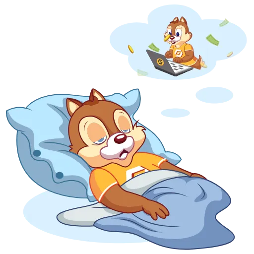 😴 Стикер «Бурундук Сhipmunk» для Telegram