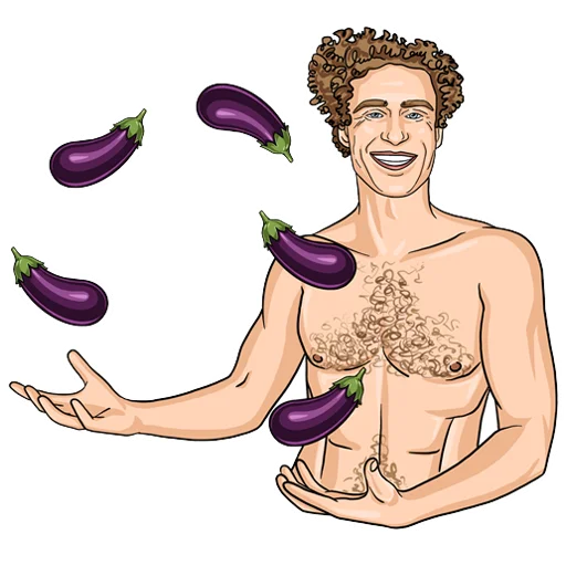 🤹‍♂️ Стикер «Adult Industry» для Telegram