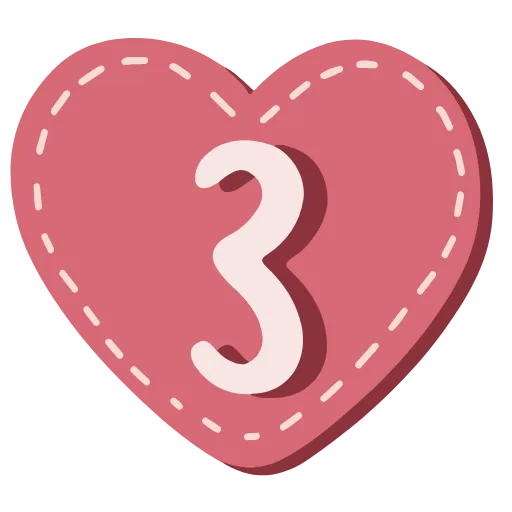 3️⃣ Эмодзи «Aesthetic Love - векторные буквы, сердечки и иконки» для Telegram