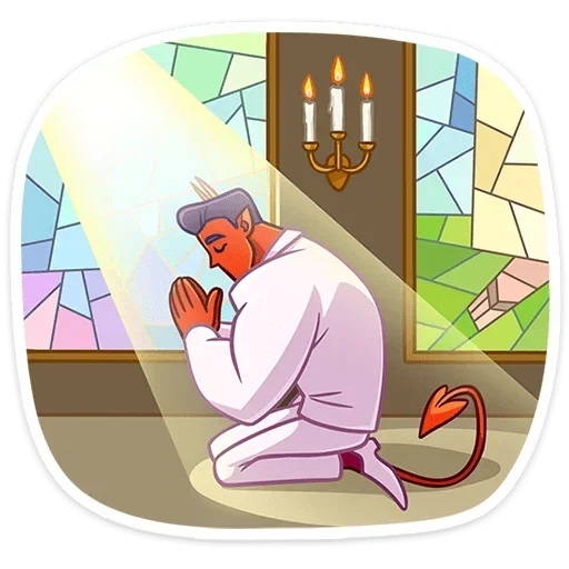 🙏 Стикер «Август без надписей» для Telegram