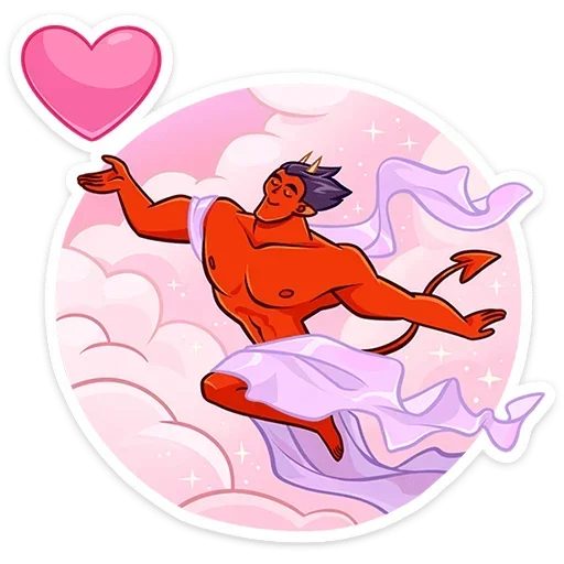 ❤️ Стикер «Август без надписей» для Telegram