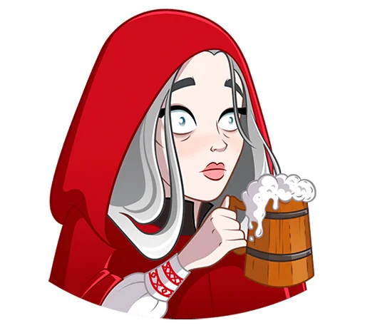 🍺 Стикер «Мара Агата без текста» для Telegram