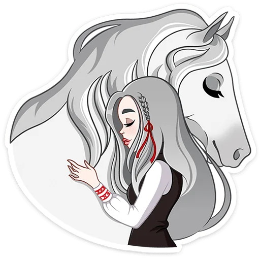 🐎 Стикер «Мара Агата без текста» для Telegram