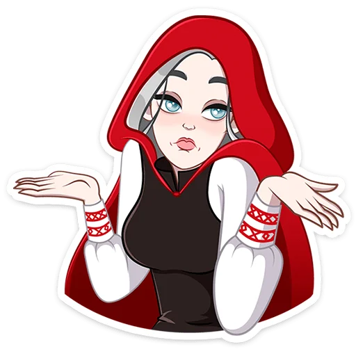 🤷‍♀ Стикер «Мара Агата без текста» для Telegram