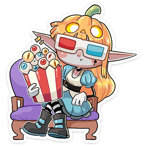 🍿 Стикер «Агнес» для Telegram