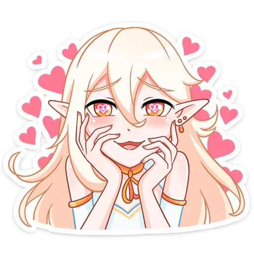🥰 Стикер «Айрис без надписей» для Telegram