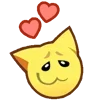 🥰 Эмодзи «💕 Набор эмоджи с эмоциями из котеек» для Telegram