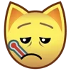 🤒 Эмодзи «💕 Набор эмоджи с эмоциями из котеек» для Telegram