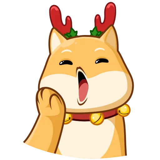 😅 Стикер «Акио - помощник Санты» для Telegram