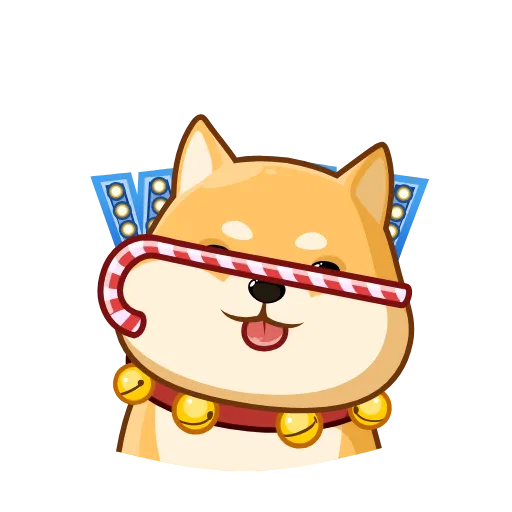 🍭 Стикер «Акио - помощник Санты» для Telegram