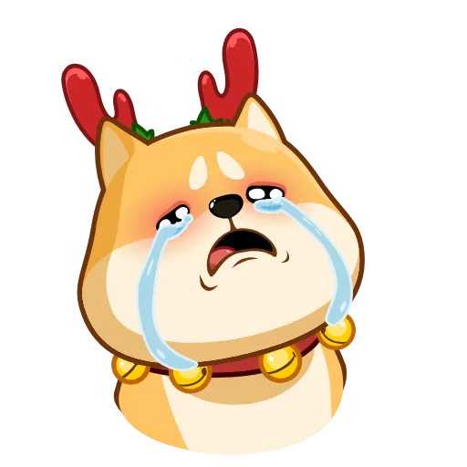 😭 Стикер «Акио - помощник Санты» для Telegram