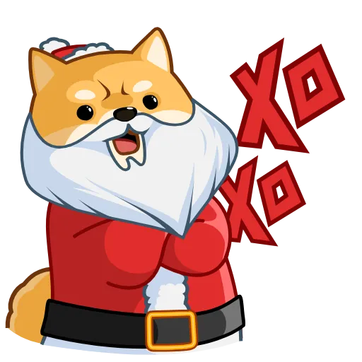 🎅 Стикер «Акио - помощник Санты» для Telegram