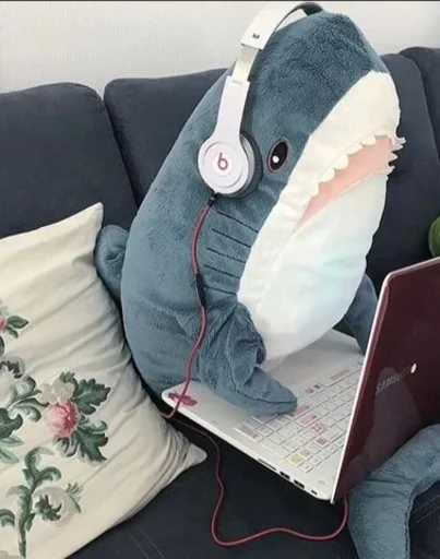 🎧 Стикер «Акулка mood» для Telegram