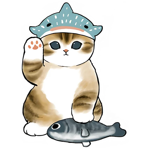 🙋‍♀ Стикер «Акулы и котята 4» для Telegram