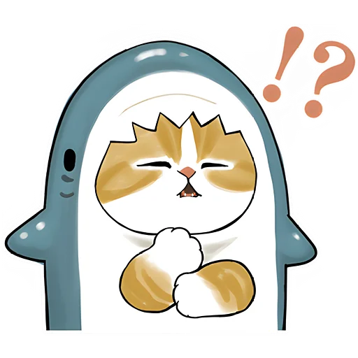 🤔 Стикер «Акулы и котята 4» для Telegram