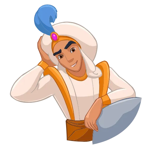 😏 Эмодзи «Аладдин» для Telegram