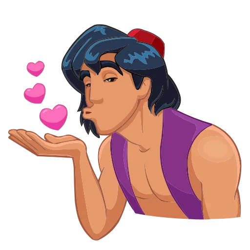 😘 Эмодзи «Аладдин» для Telegram