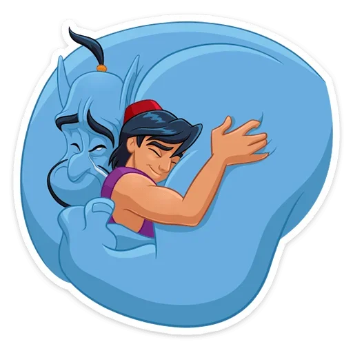 🤗 Стикер «​​​​Аладдин и его друзья» для Telegram