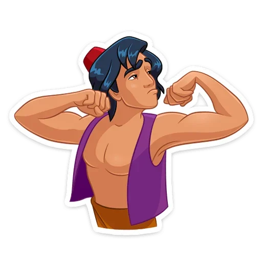 💪 Стикер «​​​​Аладдин и его друзья» для Telegram