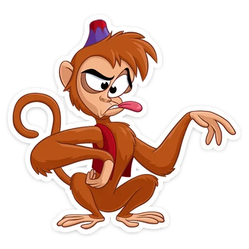 😛 Стикер «​​​​Аладдин и его друзья» для Telegram