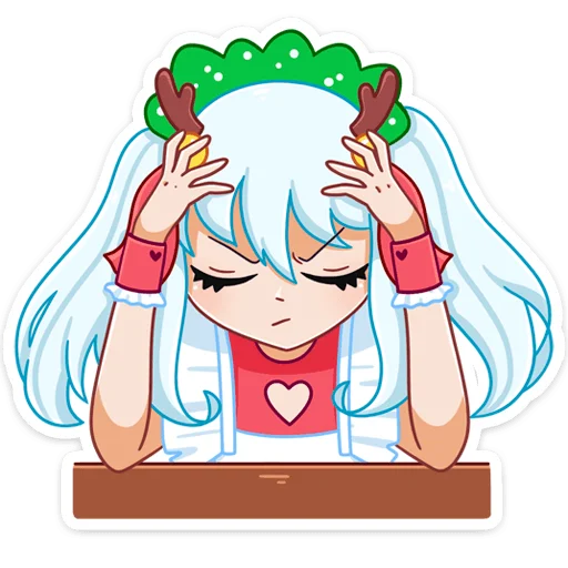 😔 Стикер «Алекса Клаус» для Telegram