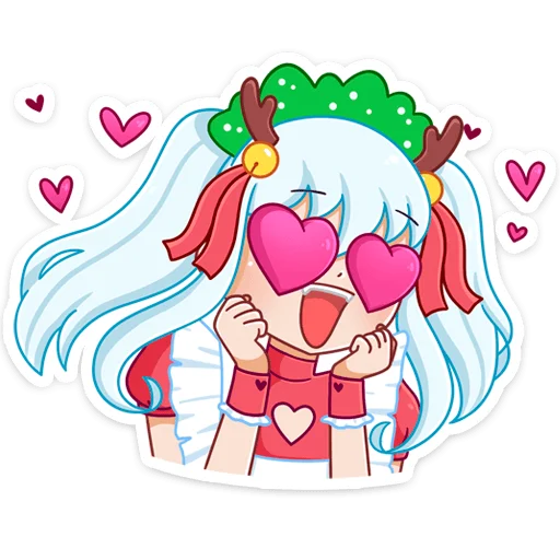 😍 Стикер «Алекса Клаус» для Telegram