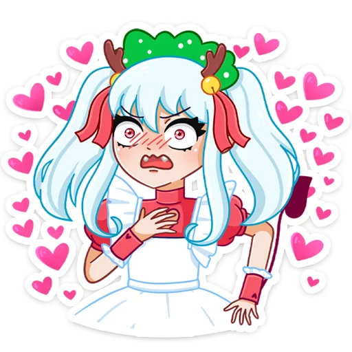 💘 Стикер «Алекса Клаус» для Telegram