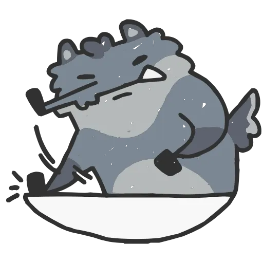 🤩 Эмодзи «Волчара Альфа» для Telegram