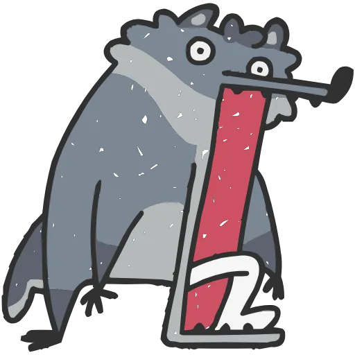 🤩 Эмодзи «Волчара Альфа» для Telegram