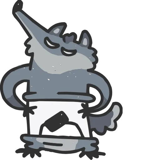 🤩 Эмодзи «Волчара Альфа» для Telegram