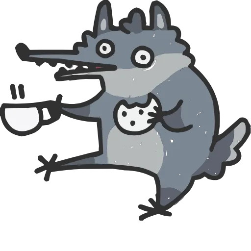🤩 Эмодзи «Волчара Альфа» для Telegram