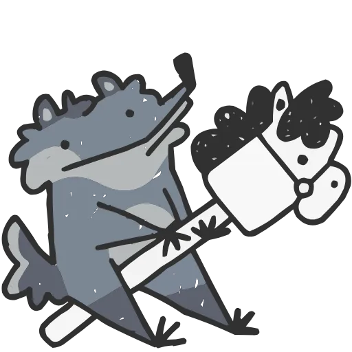 🤩 Эмодзи «Волчара Альфа» для Telegram